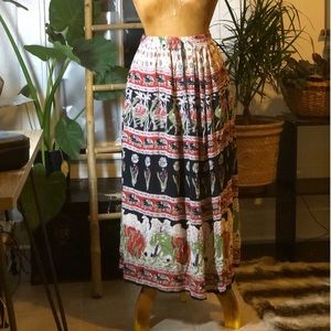 Bohemian maxi skirt